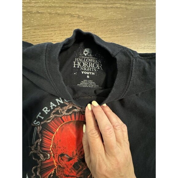 Universal Studios Halloween Horror Night Youth Small Women Baby Tee Vecna 2023 - Picture 5 of 6